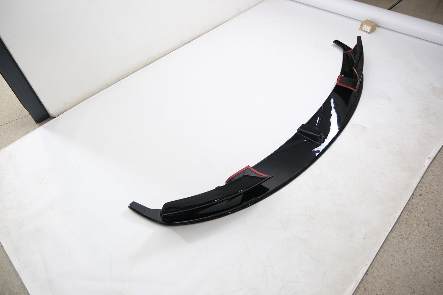 Frontsplitter passend für BMW 3er F30 M-Pack 2012-2019 mit Flaps und ABE TÜV Hochglanz Schwarz