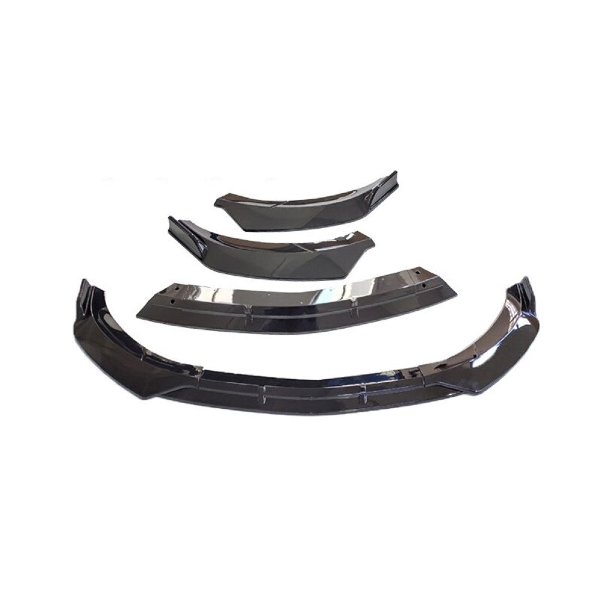 Frontspoilerlippe Hochglanz Schwarz passend für Mercedes CLA C117 X117 2014-2019