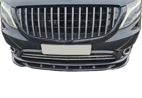 Frontsplitter passend für MERCEDES Vito W447 2014+ mit ABE TÜV Hochglanz Schwarz
