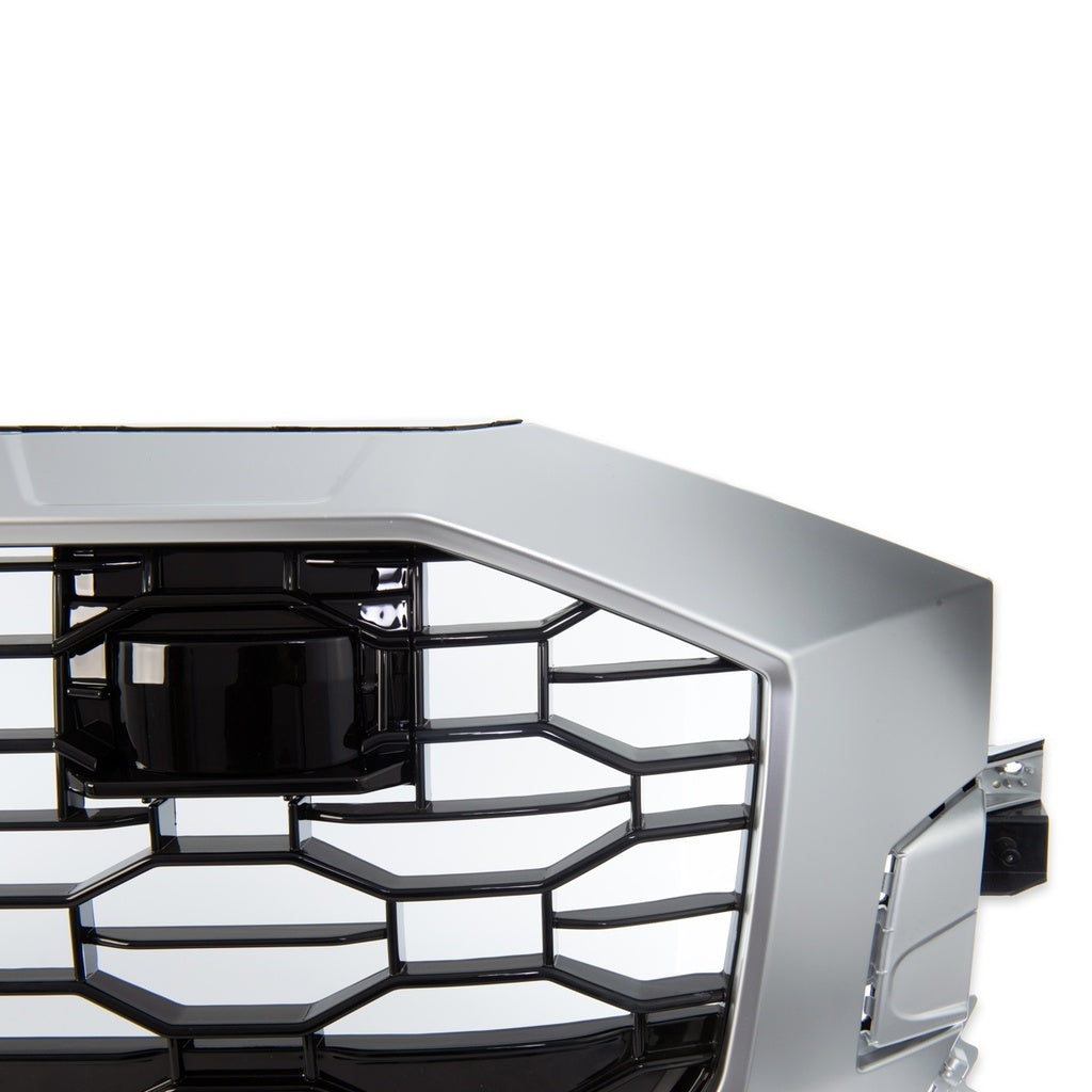 Sport Grill Silber Matt Glänzend Schwarz AUDI Q8 4M 2019 RS Style