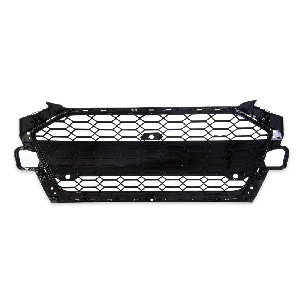 Sport Kühlergrill Glänzend Schwarz mit Kamera für AUDI A4 B9 (8W) Limousine Avant Facelift 2019-2023 RS Style