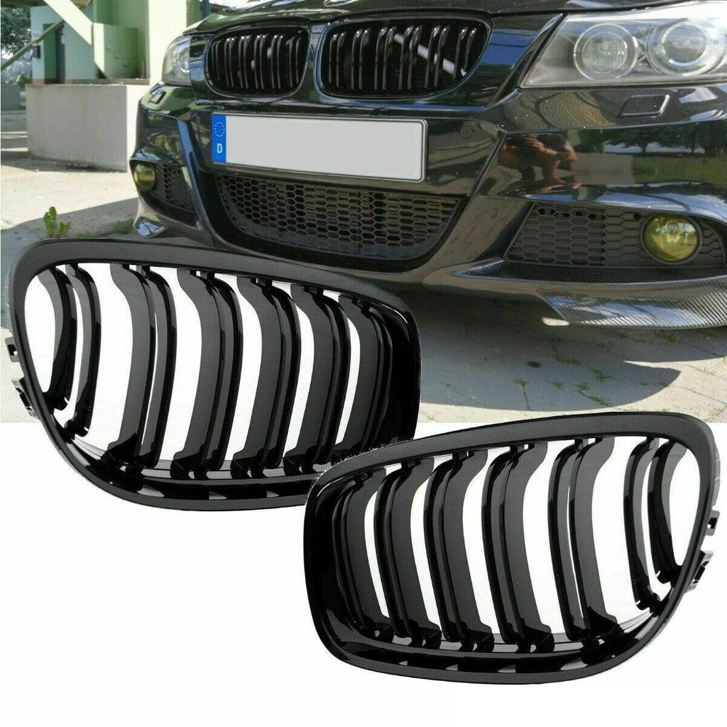 Sport Grill Dual Line Matt Schwarz BMW 3 E90 Sedan E91 Touring Facelift 2008-2011