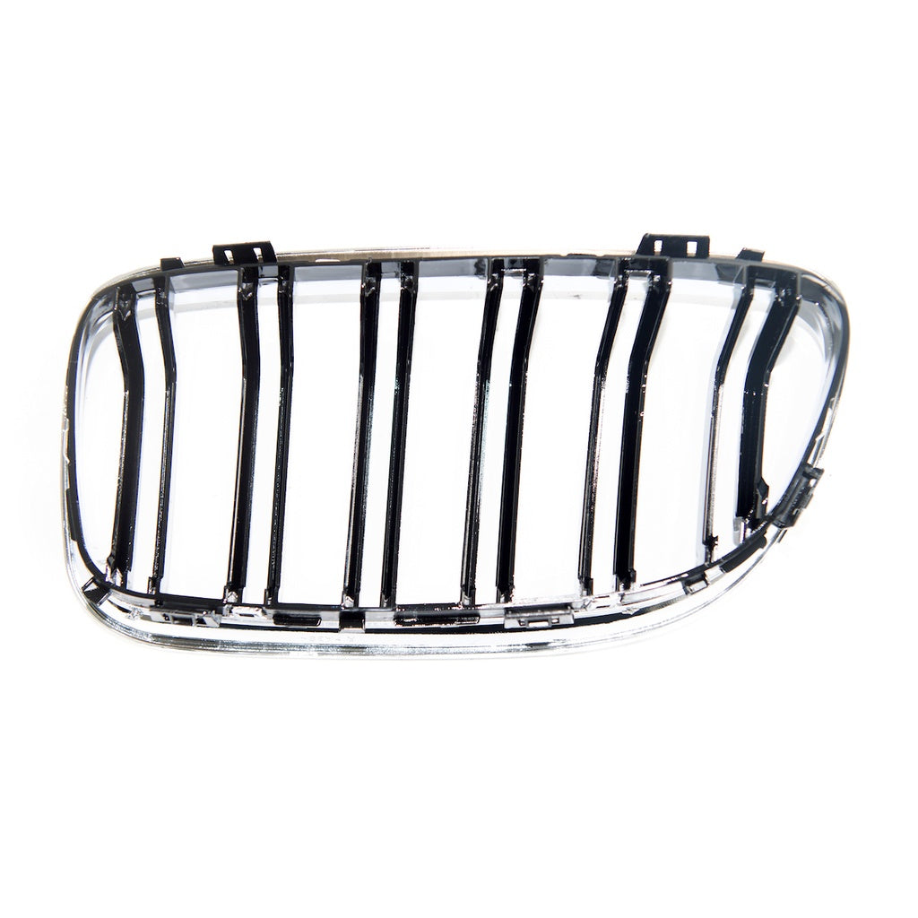 Sport Kühlergrill Dual Line Chrome Schwarz für BMW 3 E90 Limousine E91 Touring Facelift 2008-2011