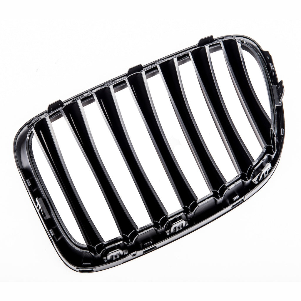 Sport Kühlergrill Single Line Matt Schwarz für BMW X1 E84 2009-2015