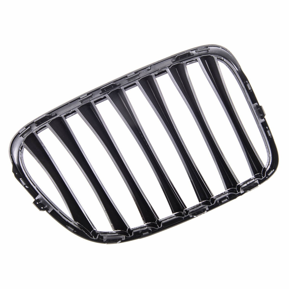 Sportgrill Hochglanz Schwarz passend für BMW X1 (E84) (2009-2015) Einzelstreifen