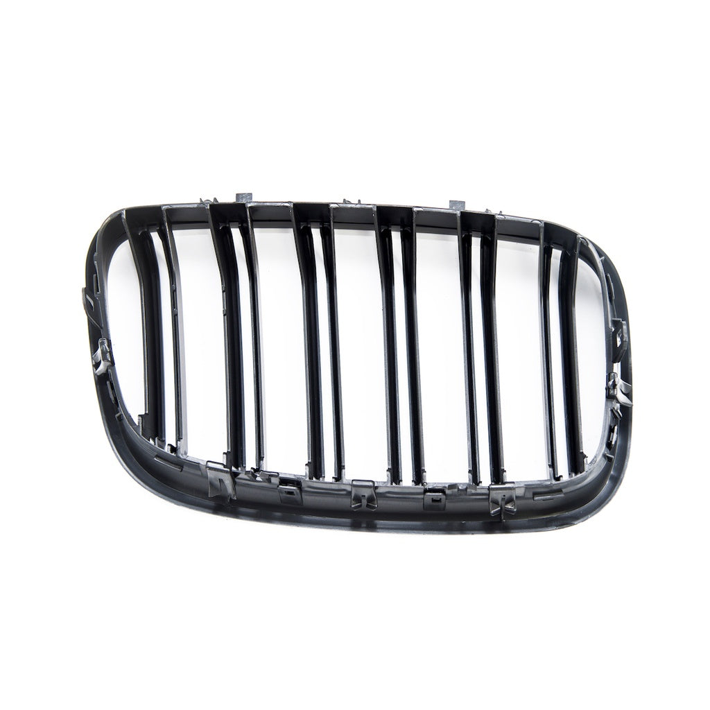 Sport Kühlergrill Dual Line Matt Schwarz für BMW X6 E71 E72 X5 E70 2007-2013