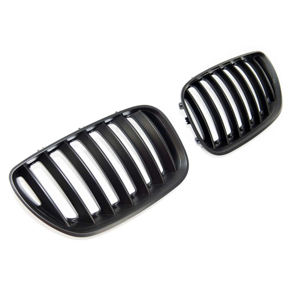 Sport Kühlergrill Single Line Matt Schwarz für BMW X5 E53 Facelift 2003-2007