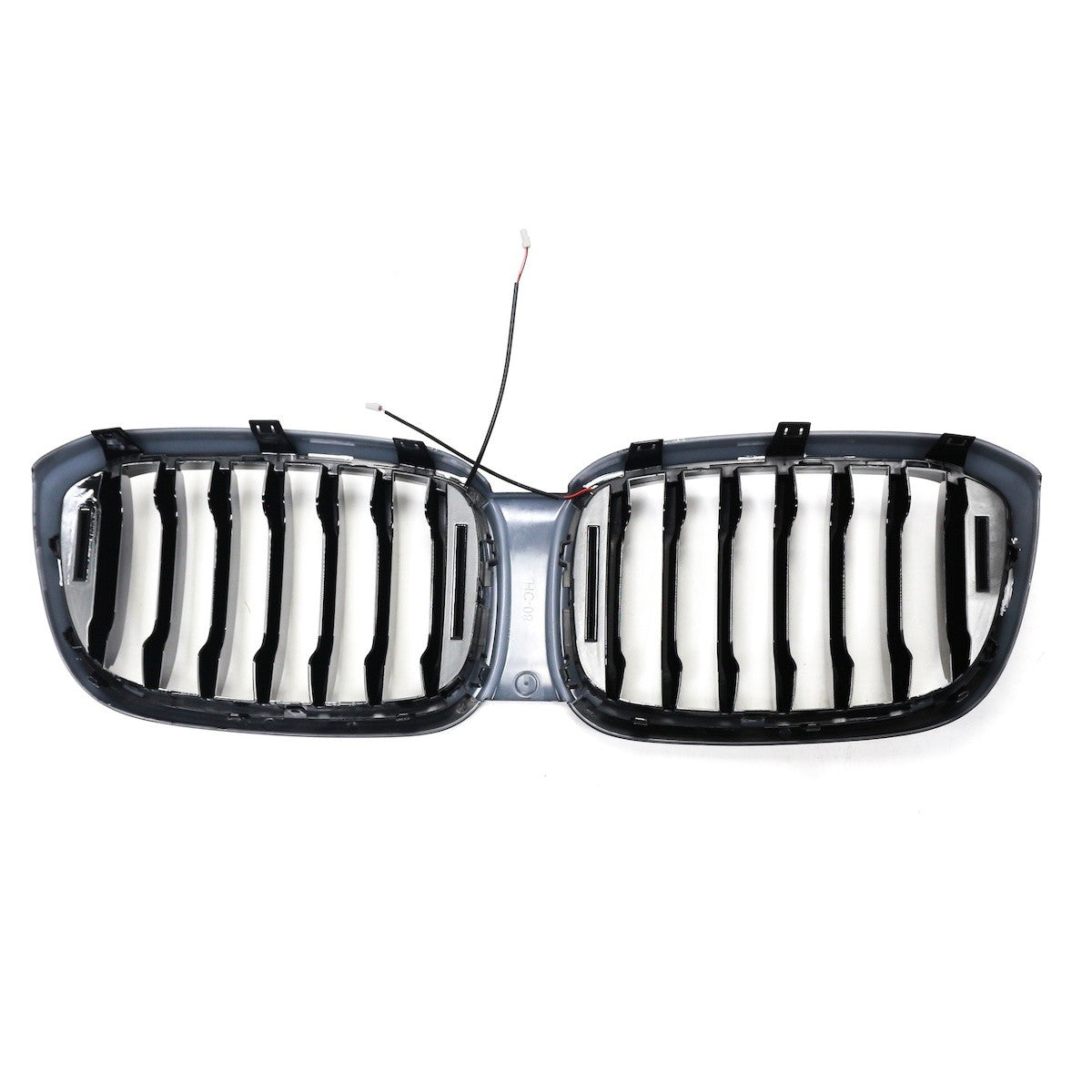 LED Einzelstreben Hochglanz Schwarz Grill passend für BMW X3 G01 2018-2021