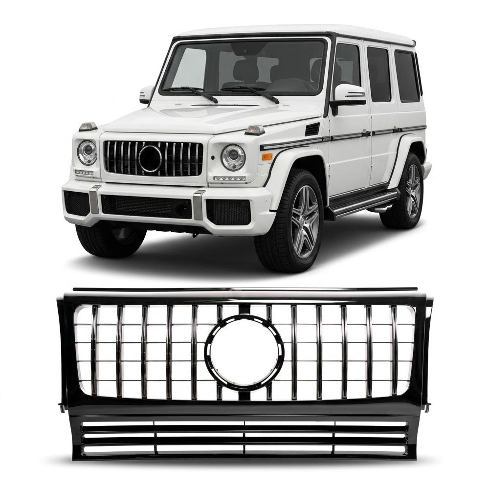 Frontgrill Chrom Panamericana GT passend für Mercedes G-Klasse W463 1990-2018