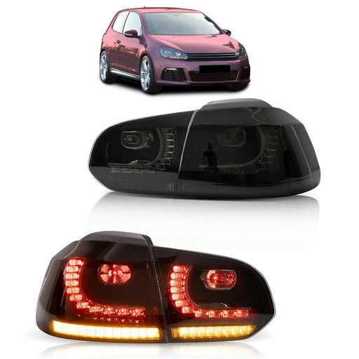 VW Golf VI Dynamische LED Rückleuchten Smoke – R20 Optik 08-12