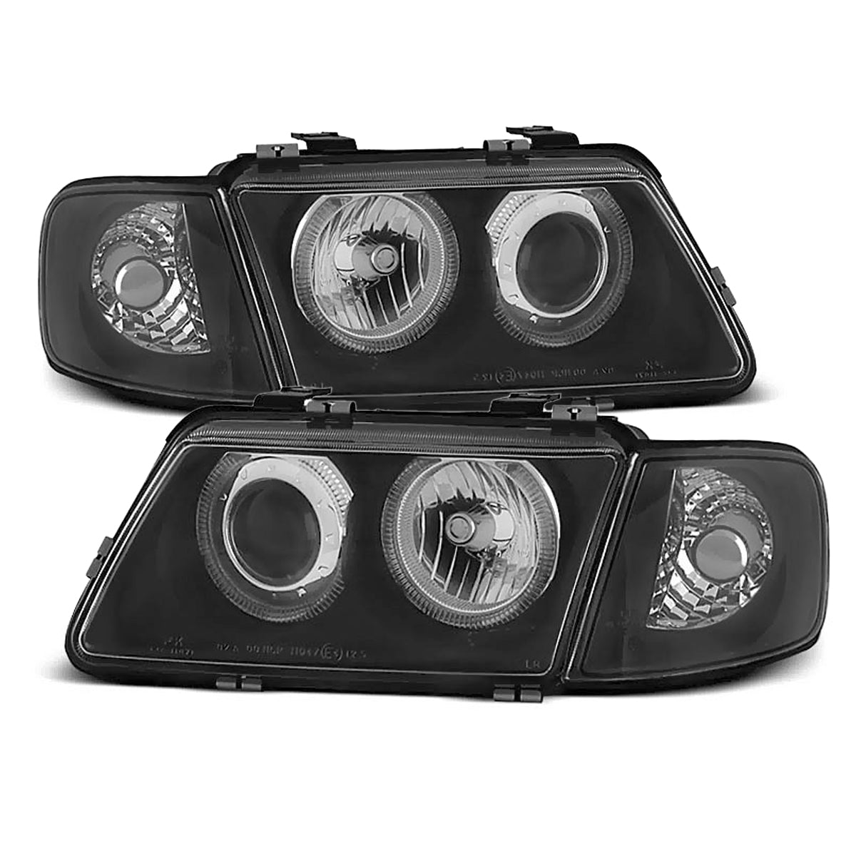 SCHEINWERFER ANGEL EYES SCHWARZ passend für Audi A3 08.96-08.00