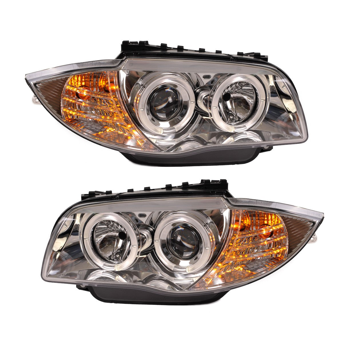 Halogen Chrom Scheinwerfer passend für BMW 1er E81 E87 E82 E88 2004-2011