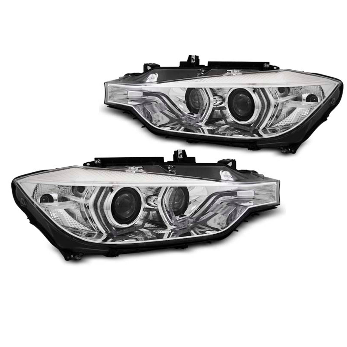 Xenon Scheinwerfer Angel Eyes LED DRL Chrom AFS passend für BMW F30/F31 10.11 - 05.15