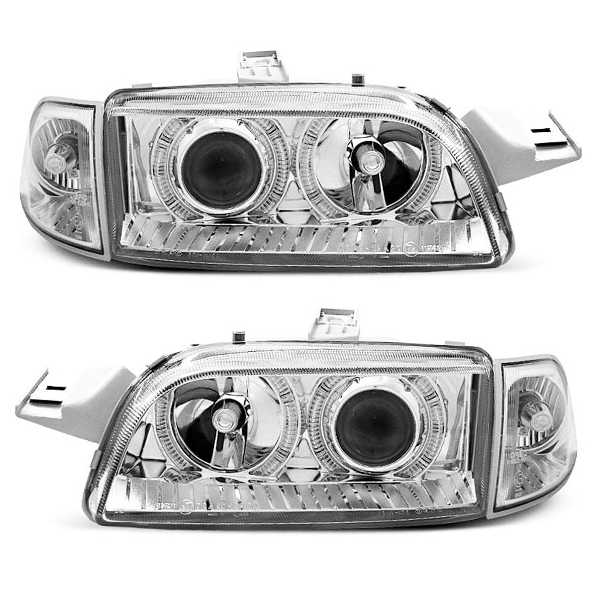 Scheinwerfer Fiat Punto 1 11.93-09.99 Angel Eyes Chrom