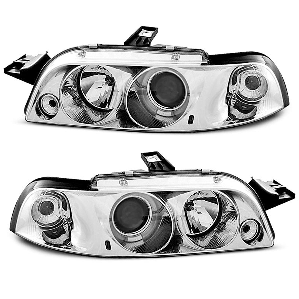 Scheinwerfer Fiat Punto 1 11.93-09.99 Angel Eyes Chrom