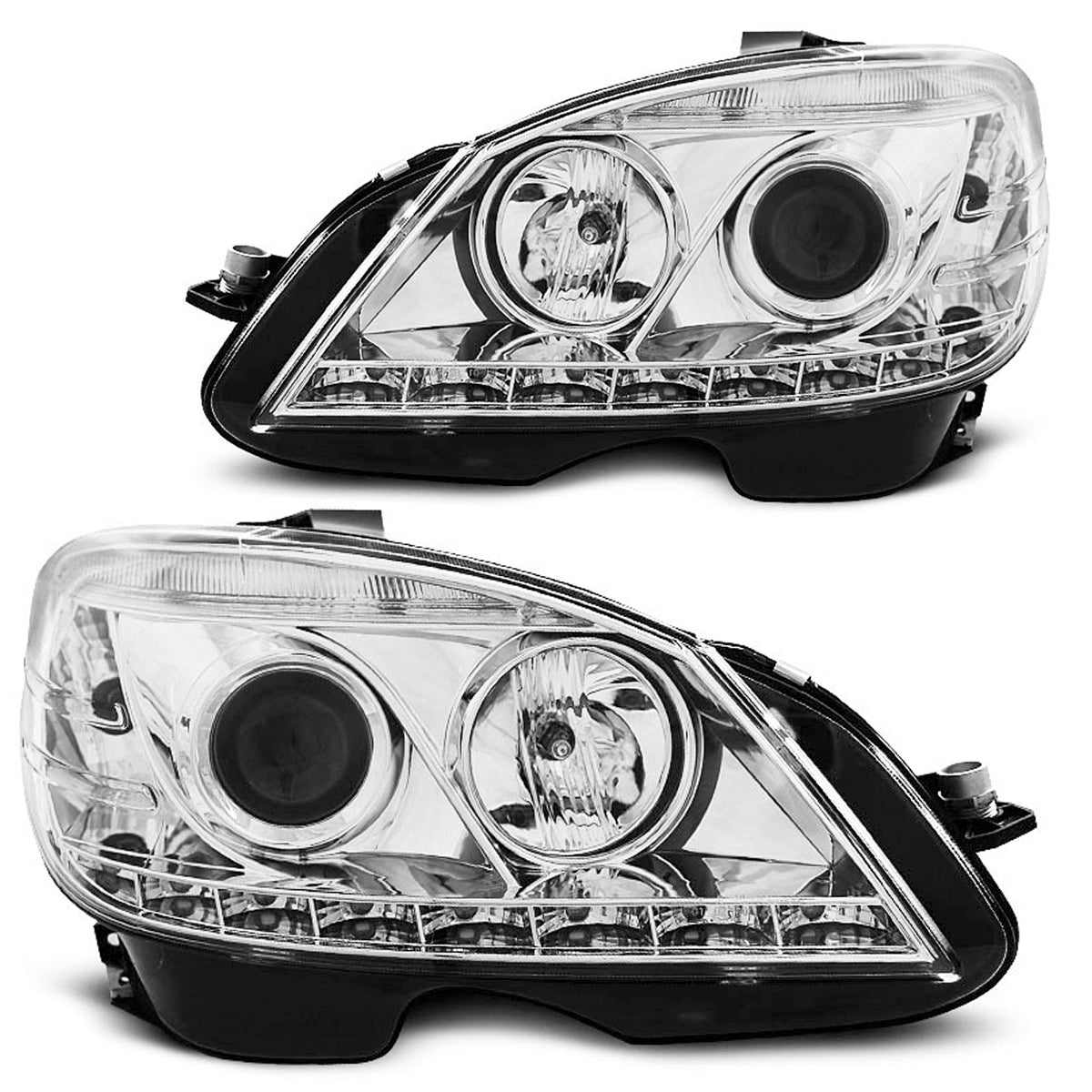 Scheinwerfer Daylight Chrom passend für Mercedes W204 07-10