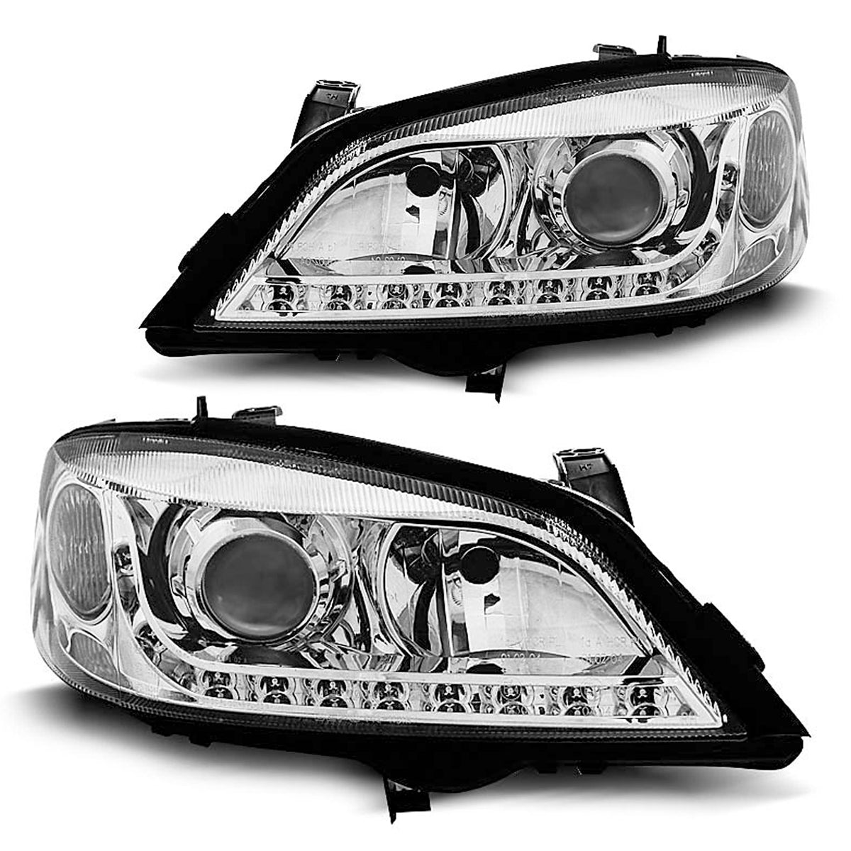 Scheinwerfer passend für Opel Astra G 09.97-02.04 Daylight Chrom