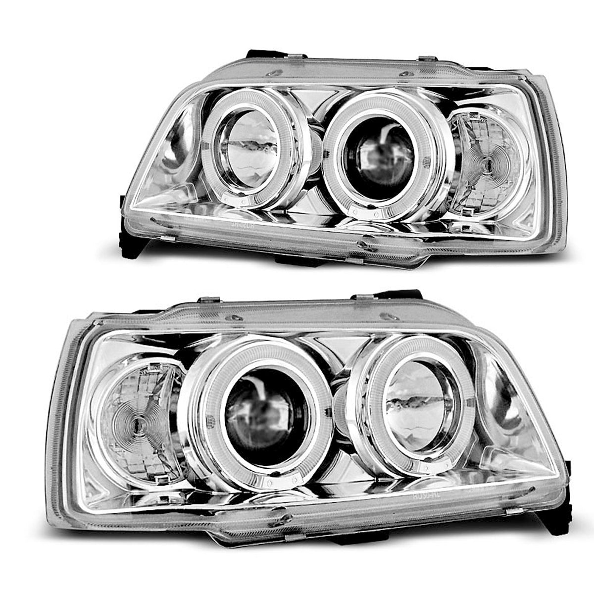 Scheinwerfer Renault Clio 06.90-95 Angel Eyes Chrom