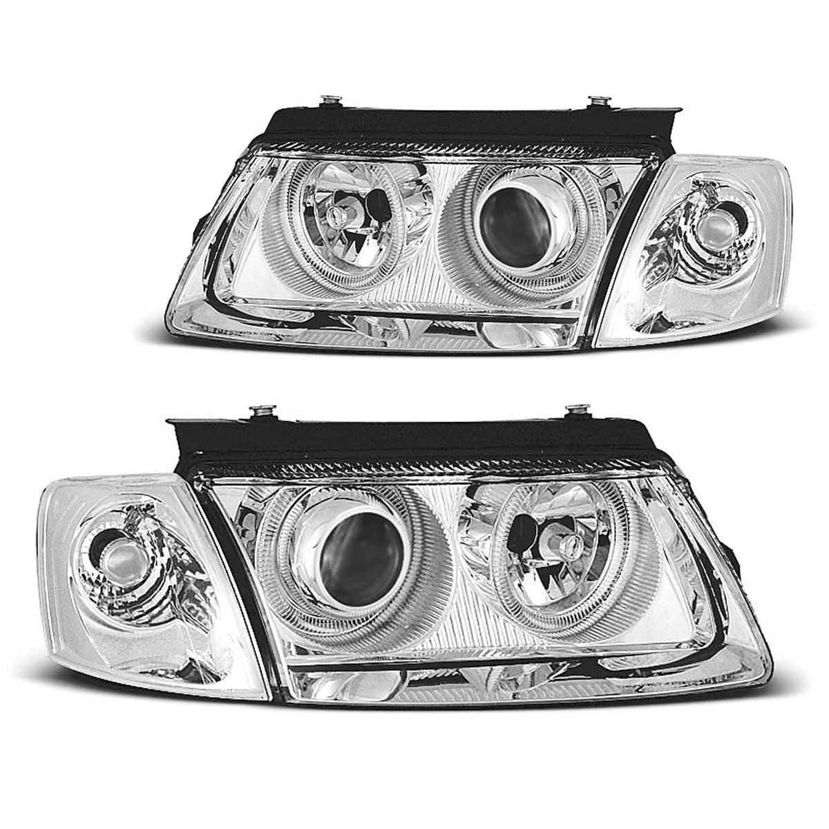 Scheinwerfer Angel Eyes Chrom passend für VW Passat B5 3B 11.96-08.00