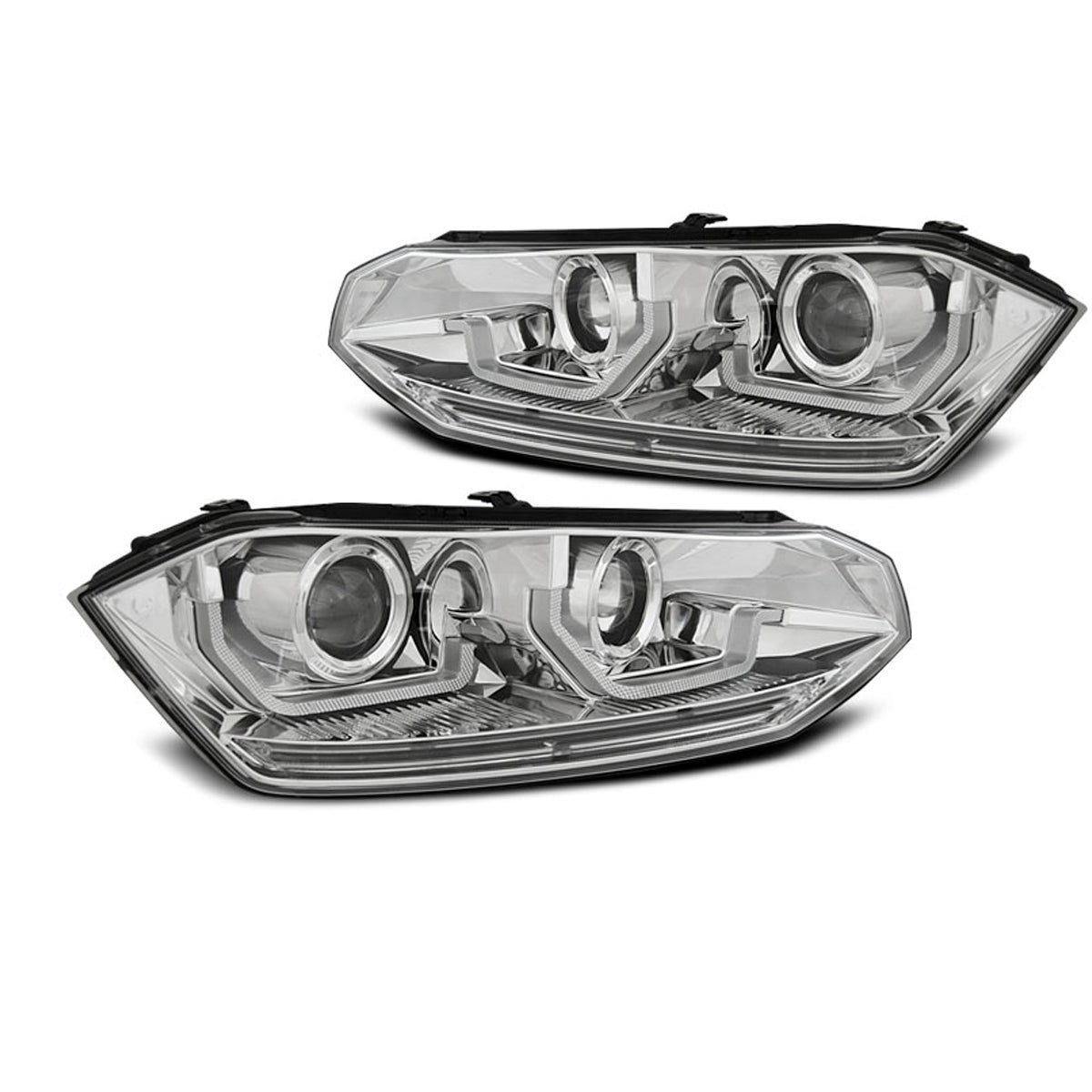 Scheinwerfer VW Polo VI 2G 17-21 SEQ LED Chrom