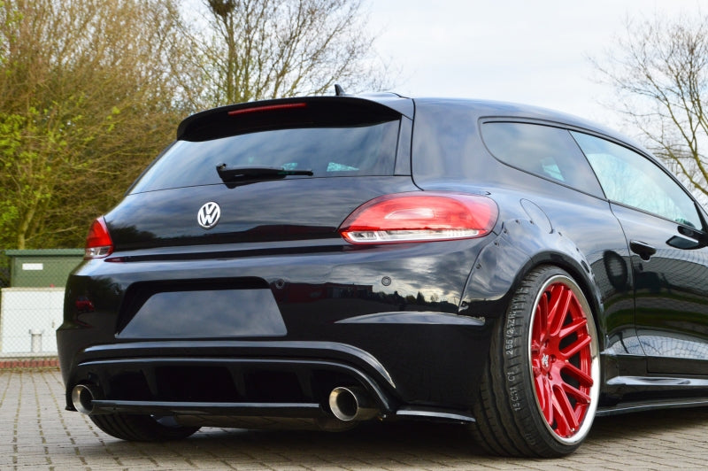 Heckdiffusor Einsatz ABS Volkswagen Scirocco R 3 Typ 13 Schwarz Matt