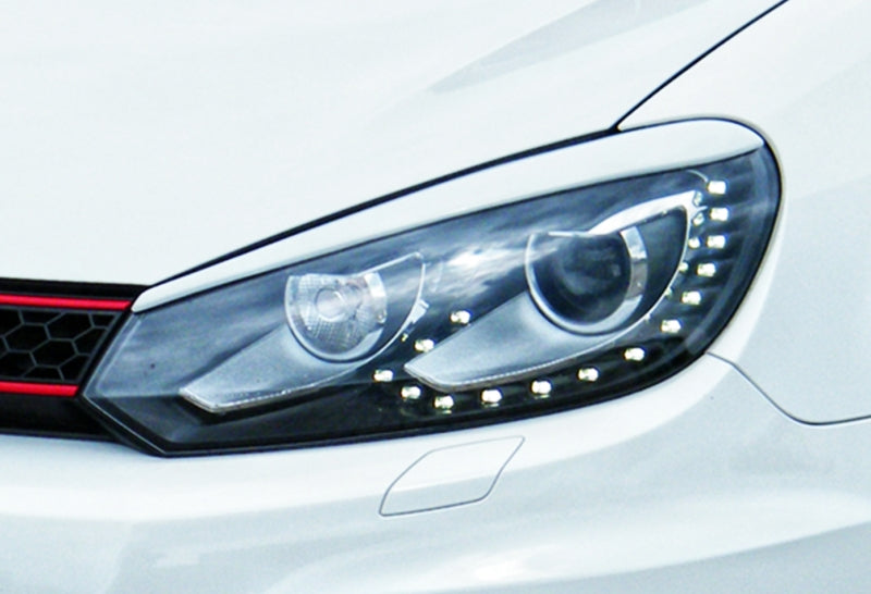 Scheinwerferblenden Volkswagen Golf 6, 1K Bj.: 2008-2013 Schwarz Matt