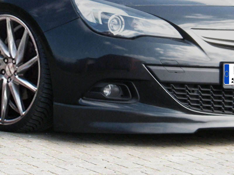 Frontspoiler ABS Opel Astra J GTC ab Bj.: 11/2012- Schwarz Glanz