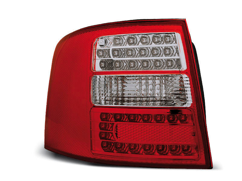 Tuning-Tec LED Rückleuchten für Audi A6 4B (C5) Avant 97-04 rot/klar mit LED Blinker