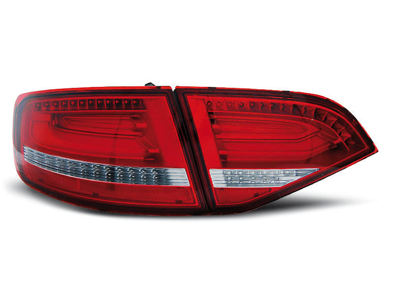 Tuning-Tec Voll LED Lightbar Rückleuchten für Audi A4 B8 (8K) Avant 08-11 rot/klar