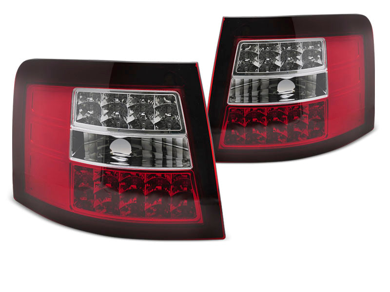 Tuning-Tec LED Rückleuchten für Audi A6 4B (C5) Avant 97-04 rot/klar mit LED Blinker