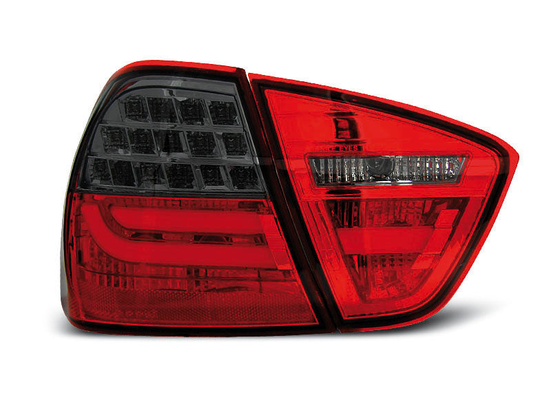 Tuning-Tec LED Lightbar Rückleuchten für BMW 3er E90 05-08 rot/rauch mit LED Blinker