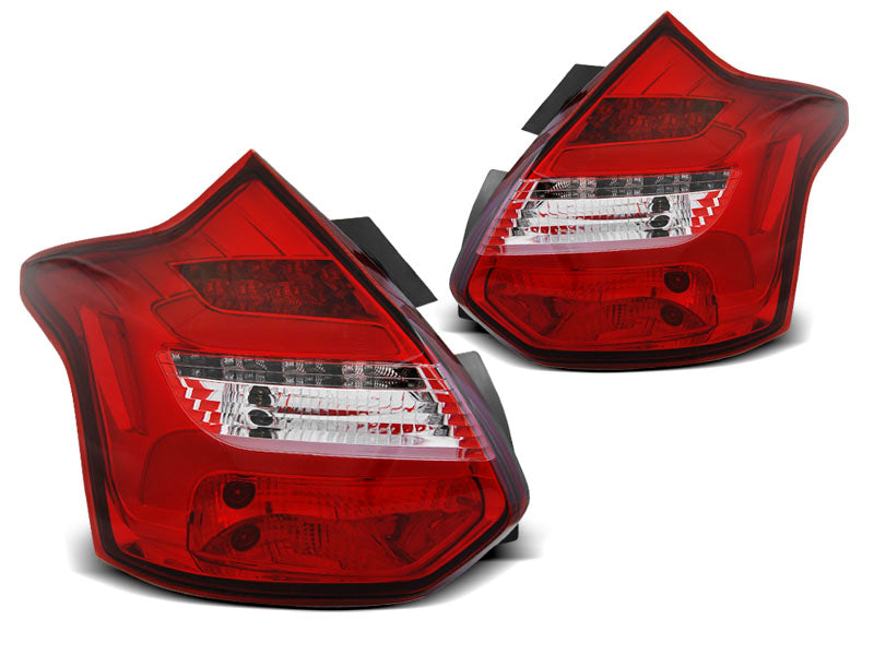 Tuning-Tec LED Lightbar Rückleuchten für Ford Focus MK3 11-14 rot/klar