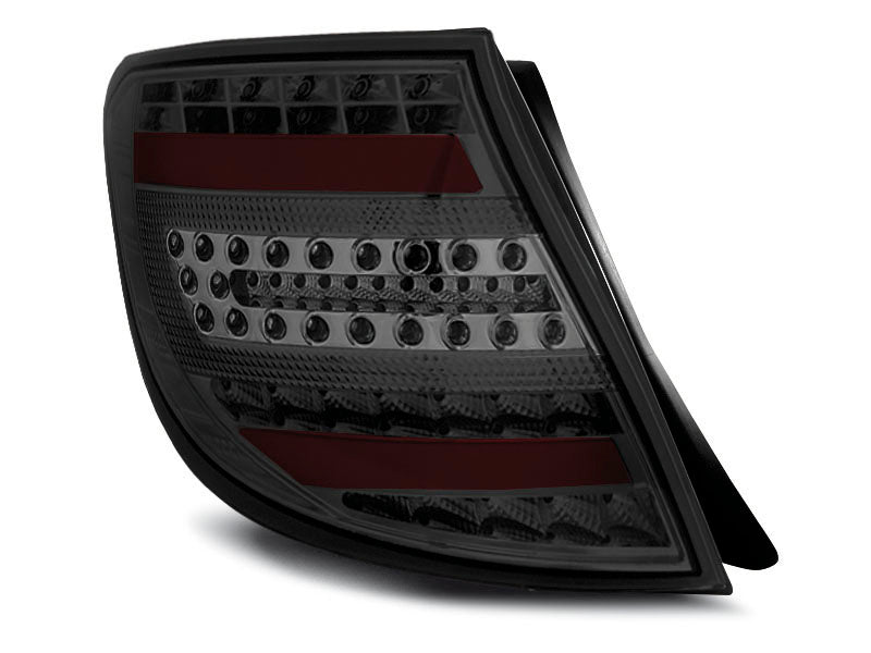 Tuning-Tec Voll LED Lightbar Rückleuchten für Mercedes Benz C-Klasse W204 T-Modell 07-10 rauch