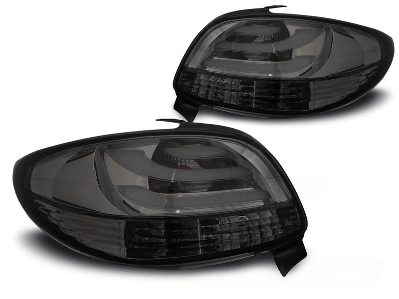 Tuning-Tec LED Lightbar Rückleuchten für Peugeot 206 98-05 schwarz/rauch