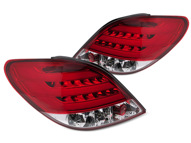 Tuning-Tec LED Lightbar Rückleuchten für Peugeot 207 06-09 rot/weiß