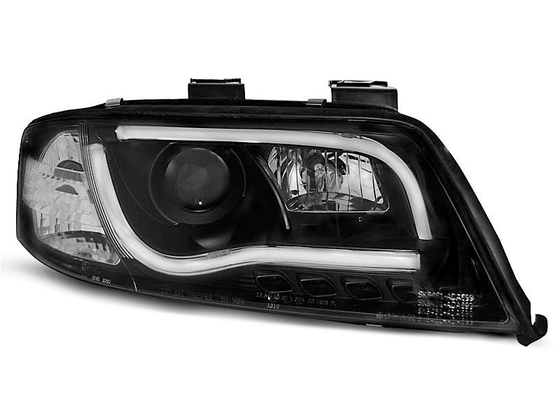 Tuning-Tec LED Tagfahrlicht Scheinwerfer für Audi A6 4B 97-01 schwarz LTI