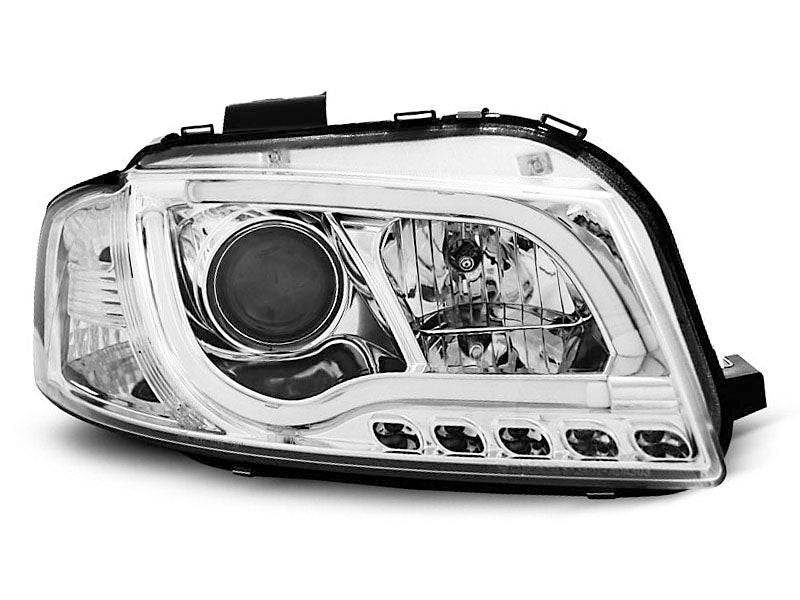 Tuning-Tec LED Tagfahrlicht Scheinwerfer für Audi A3 8P 04-08 chrom LTI