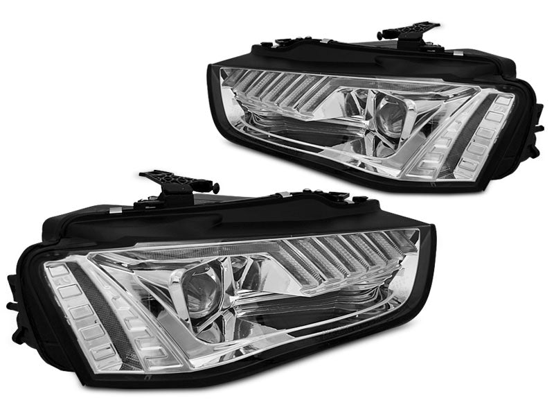 Tuning-Tec Xenon LED Tagfahrlicht Scheinwerfer für Audi A4 B8 Lim./Avant/Cabrio 12-15 chrom dynamisch
