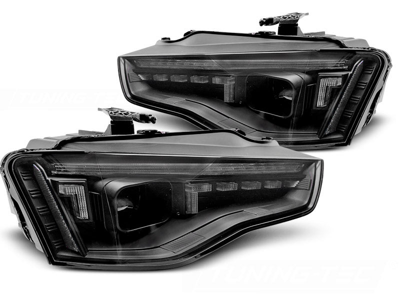 Tuning-Tec Xenon LED Tagfahrlicht Scheinwerfer Set für Audi A5 Facelift 11-16 Schwarz mit dyn. Blinker