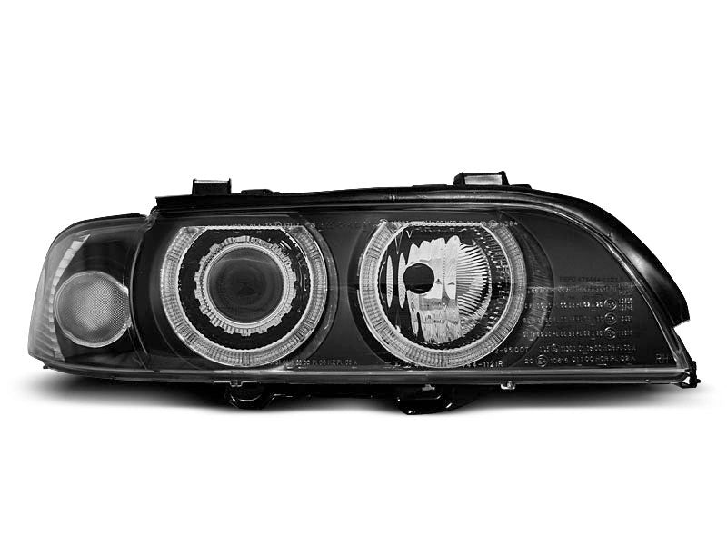 Tuning-Tec Xenon LED Angel Eyes Scheinwerfer für BMW 5er E39 Facelift 99-03 schwarz