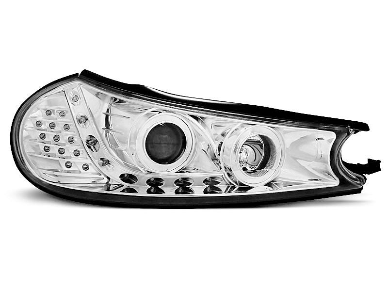 Tuning-Tec LED Tagfahrlicht Scheinwerfer für Ford Mondeo MK1 96-00 chrom mit LED Blinker