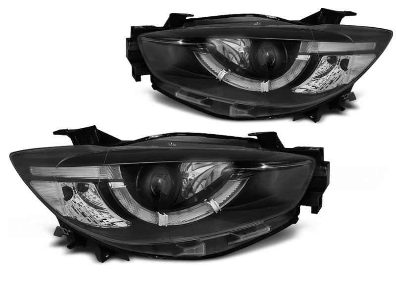 Tuning-Tec LED Tagfahrlicht Scheinwerfer für Mazda CX5 11-15 schwarz