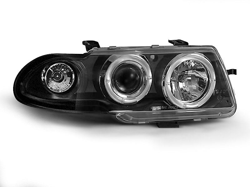 Tuning-Tec LED Angel Eyes Scheinwerfer für Opel Astra F 94-97 schwarz