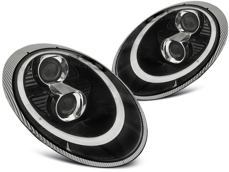 Tuning-Tec Xenon LED Tagfahrlicht Scheinwerfer für Porsche 911 997 04-09 schwarz