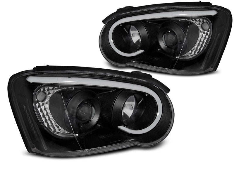 Tuning-Tec LED Tagfahrlicht Scheinwerfer für Subaru Impreza 2 Facelift (GD) 03-05 schwarz