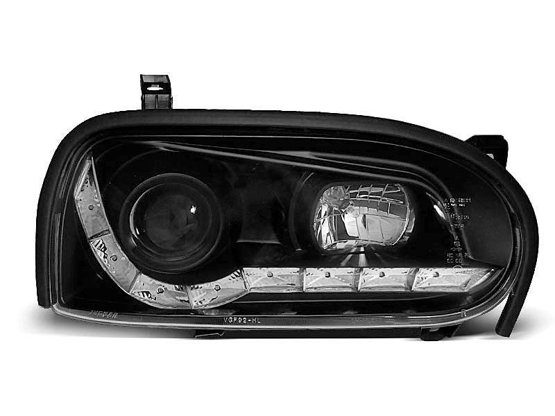 Tuning-Tec LED Tagfahrlicht Scheinwerfer für VW Golf 3 91-97 schwarz