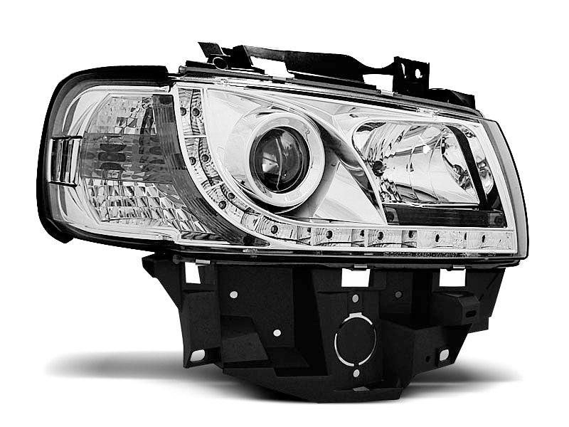 Tuning-Tec LED Tagfahrlicht Scheinwerfer für VW T4 96-03 (langer Vorderwagen) chrom