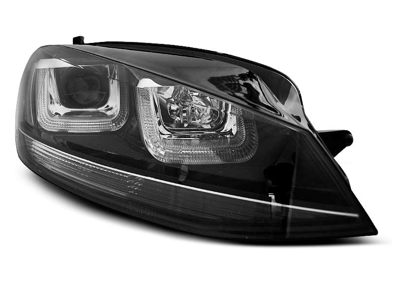 Tuning-Tec LED Tagfahrlicht Scheinwerfer für VW Golf 7 12-17 schwarz