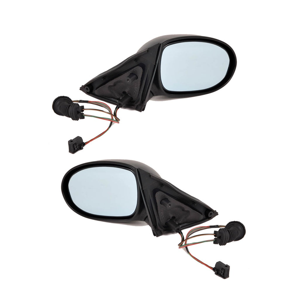 Elektrisch Beheiztes Seitenspiegel-Set Manuell Klappbar für BMW 5er E39 Limousine und Touring 1996-2003 Unlackiert