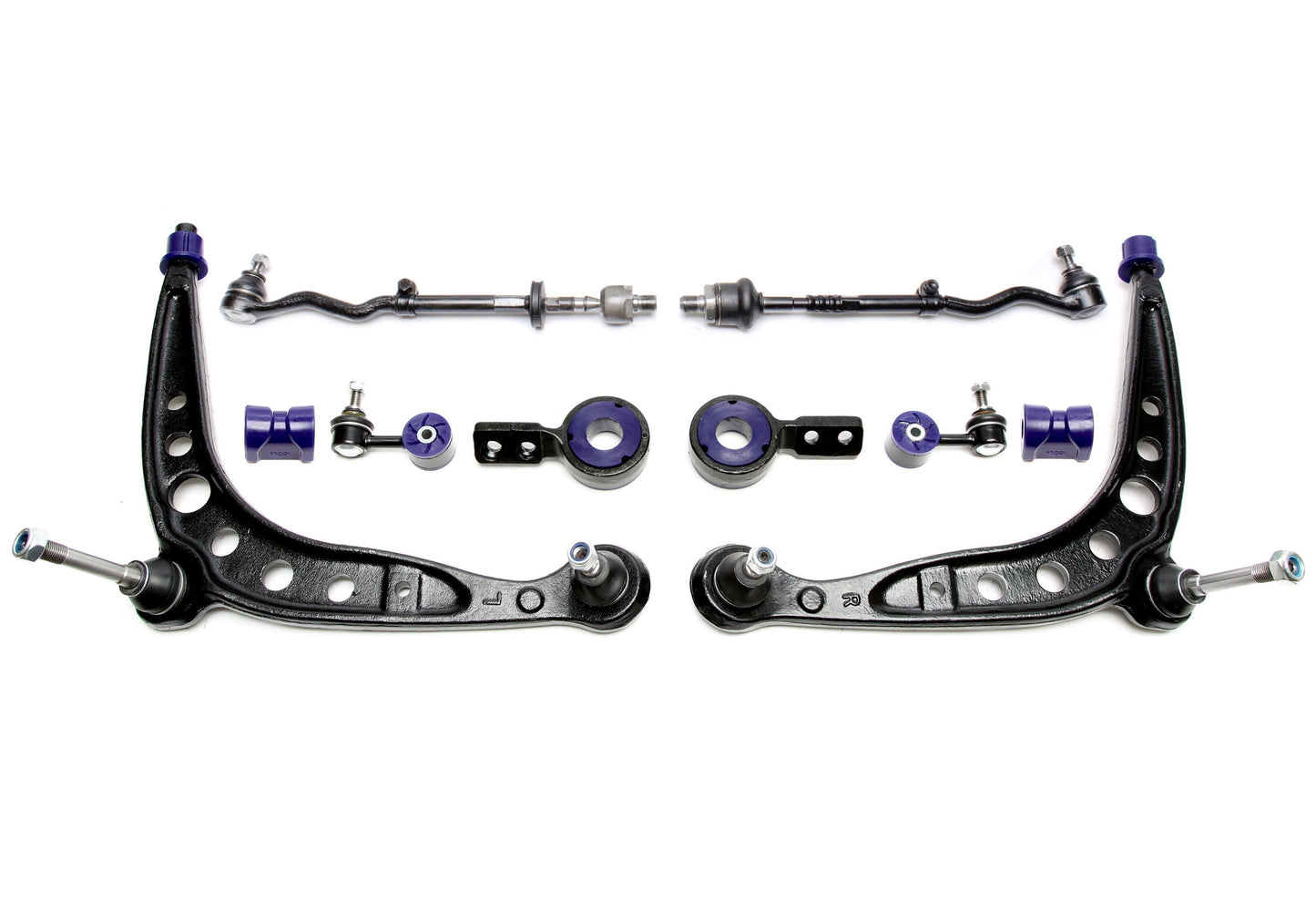 TA Technix Querlenker Set mit PU Buchsen passend für BMW 1er (E81/E82/E88) / 3er Serie (E90-E93)